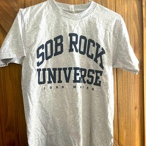John Mayer tour tshirt. Band shirt. Size small. Grey & navy.
